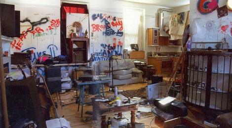 Pete Doherty's trashed apartment.